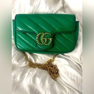 Gucci GG Marmont Matelasse Torchon Super Mini Crossbody Bag